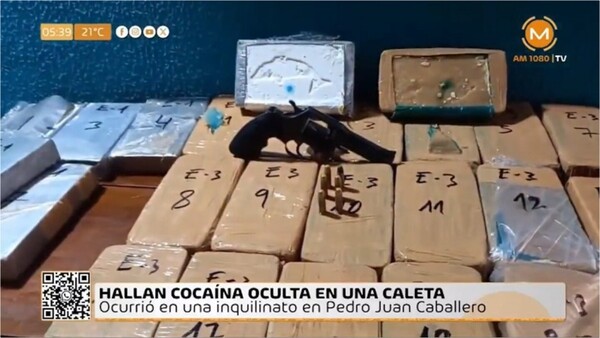 Encuentran 37 kilos de cocaína en un inquilinato en PJC