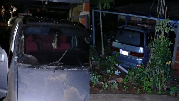 Sexagenario ebrio detenido tras chocar y derribar parte de una vivienda