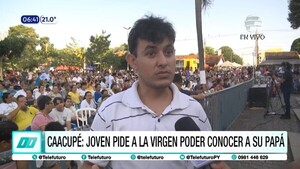 #Caacupé2024: Joven pide a la virgen poder conocer a su papá