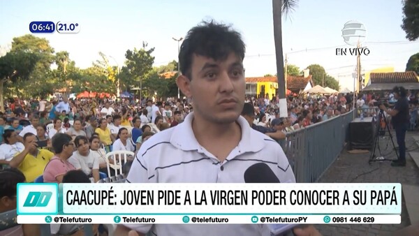 #Caacupé2024: Joven pide a la virgen poder conocer a su papá