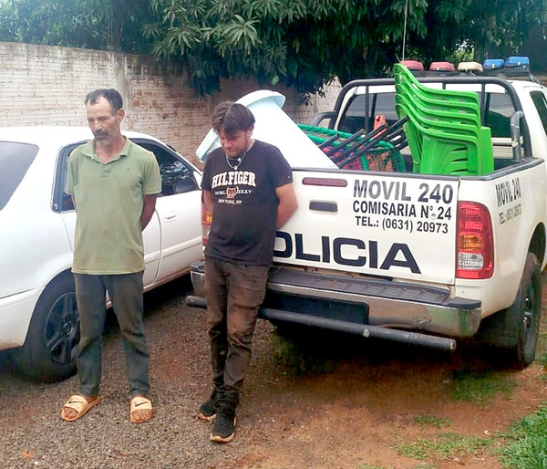 Atrapan a dos rateros y recuperan objetos robados en Hernandarias - La Clave