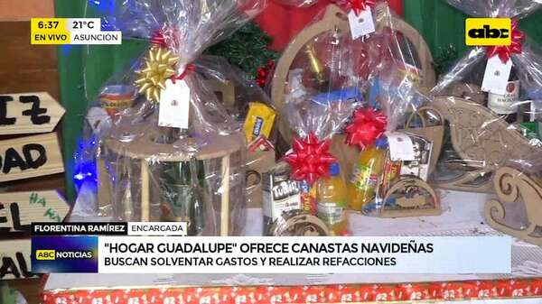 Video: “Hogar Guadalupe” ofrece canastas navideñas para recaudar fondos  - ABC Noticias - ABC Color
