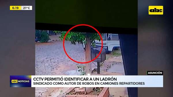 Video: Mediante CCTV detuvieron a supuesto autor de robos en camiones repartidores - ABC Noticias - ABC Color