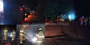 INCENDIO CONSUMIÓ DEPÓSITO DE MERCADERÍAS EN TOMÁS R. PEREIRA - Itapúa Noticias