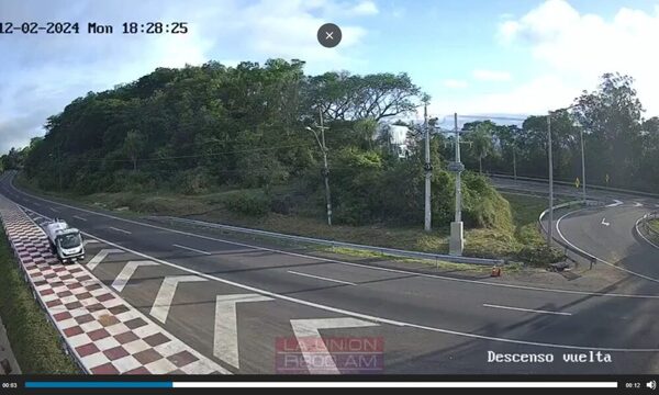 (Video) ¡Oikoité! Rampa de frenado evita feroz desgracia en Caacupé