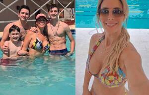¿Quedaron atrás los “momentos difíciles”? Sonriente y en un “biquinazo” se la pudo ver a “Male”