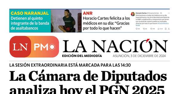 La Nación / LN PM: edición del 3 de diciembre