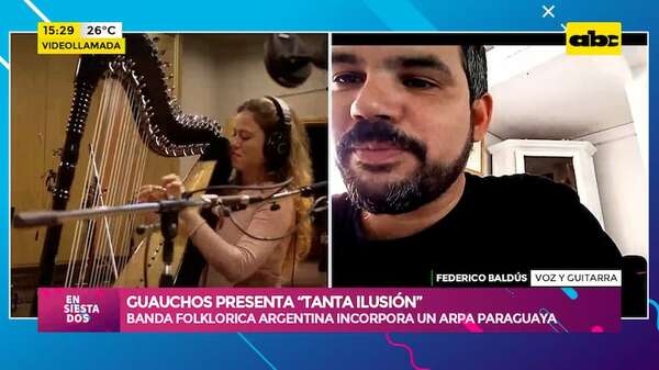 Video: Guauchos incorpora el arpa paraguaya en su reciente lanzamiento “Tanta Ilusión” - Ensiestados - ABC Color