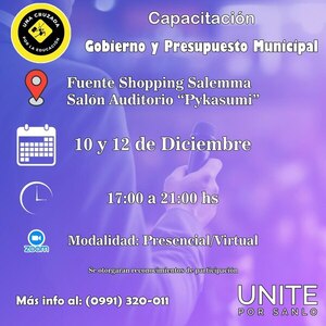 San Lorenzo: Capacitación gratuita sobre Gobierno y Presupuesto Municipal: ¡Sé parte del cambio! » San Lorenzo PY