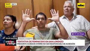 Tentativa de feminicidio en San Lorenzo: principal sospechoso niega ser responsable de la agresión - Crimen y castigo - ABC Color