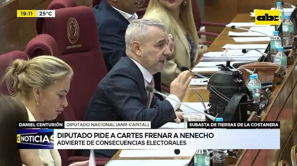 Video: diputado pide a Cartes que frene a “Nenecho” en su intención de vender tierras de la Costanera - ABC Noticias - ABC Color