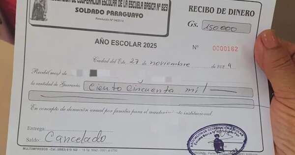 Diario HOY | Padres denuncian cobros indebidos en matrícula en un colegio de CDE