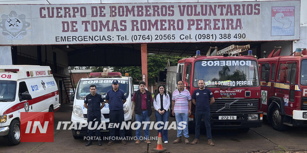 BOMBEROS DE TOMÁS ROMERO PEREIRA BUSCAN CONSTRUIR UN NUEVO CUARTEL PARA SU CRECIENTE EQUIPO - Itapúa Noticias