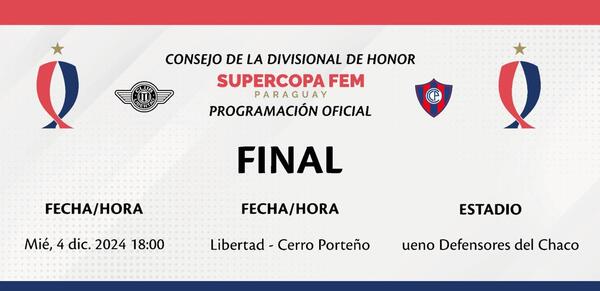 Libertad y Cerro Porteño disputan la final de la Supercopa Femenino • RADIO NACIONAL