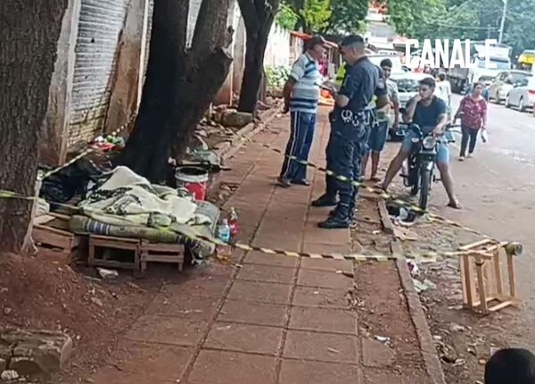 INDIGENTE FUE HALLADO MUERTO EN LA CALLE DE CDE