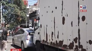 Múltiple choque en pleno centro de Asunción deja un herido