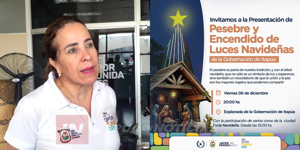 FERIA NAVIDEÑA SE SUMA AL ENCENDIDO DE LUCES DE LA GOBERNACIÓN - Itapúa Noticias