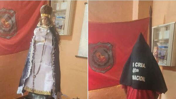 Adicto robó imagen de la Virgen de Caacupé y una placa eléctrica