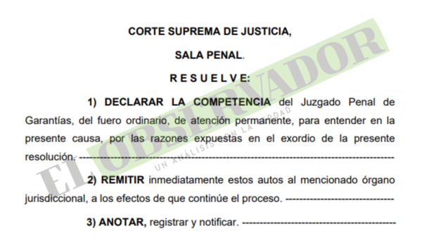 Sala Penal ratifica al fuero ordinario para resolver pedido de familia Pecci de acceso a investigación