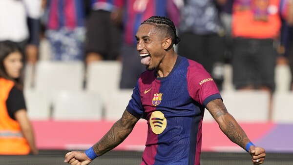 Raphinha ya es el séptimo brasileño más goleador en la historia del Barça