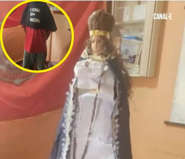 CHESPI ROBÓ UNA VIRGEN Y QUEDÓ DETENIDO
