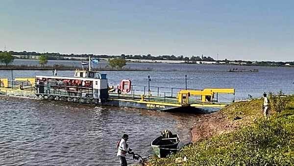 Con repunte del río, se reactivaría la balsa entre Pilar y Formosa