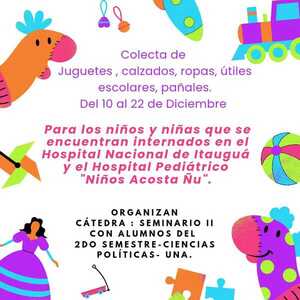 Colecta de juguetes por alumnos de la Escuela de Ciencias Políticas de la UNA - 1000 Noticias