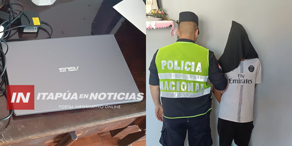 DETIENEN A SOSPECHOSO CON OBJETOS HURTADOS EN ENCARNACIÓN - Itapúa Noticias