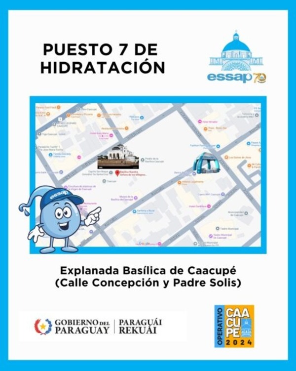 ESSAP distribuirá 50.000 botellas de agua a peregrinantes - ADN Digital