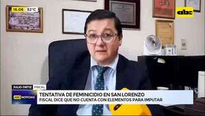 Video: fiscal de tentativa de feminicidio en San Lorenzo dice que no cuenta con elementos para imputar - ABC Noticias - ABC Color