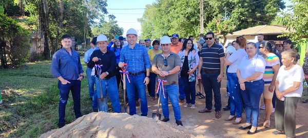 Comienza la construcción de empedrado en el Barrio Espíritu Santo de Cambyretá