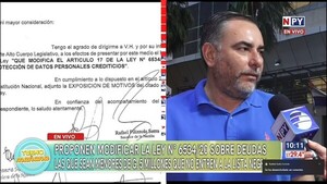 Senador propone excluir deudas menores a G. 5 millones de la "lista negra" de Inforconf