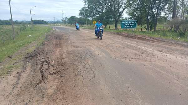 En San Pedro volverán a enripiar destruida ruta asfaltada como “solución” y protesta ante desidia del MOPC - Nacionales - ABC Color