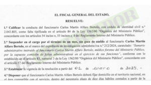 Fiscal General suspendió a médico forense que denunció condiciones precarias de trabajo