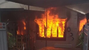 Una vivienda fue consumida por las llamas en San Lorenzo