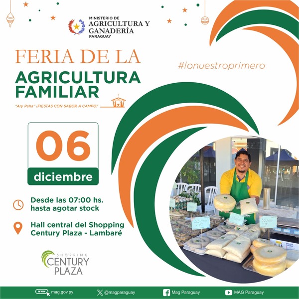 MAG invita a la Feria de la Agricultura Familiar en Fernando de la Mora • RADIO NACIONAL