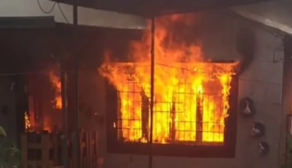 Incendio consumió vivienda en San Lorenzo