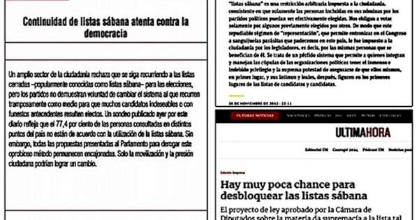 La Nación / Hicieron campaña por desbloqueo de listas y ahora lo atacan