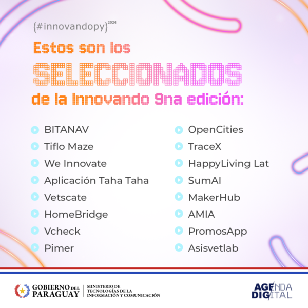 Mitic dio a conocer startups seleccionadas en novena edición de InnovandoPY - .::Agencia IP::.