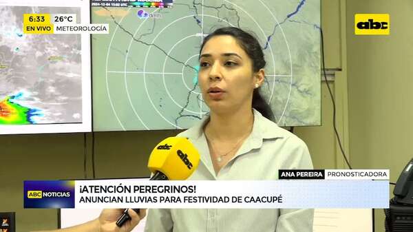 ¡Atención peregrinos! anuncian lluvias para la víspera de Caacupé - ABC Noticias - ABC Color