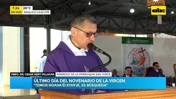 Novenario Caacupé: piden no discriminar a migrantes porque “todos somos peregrinos” - ABC Noticias - ABC Color