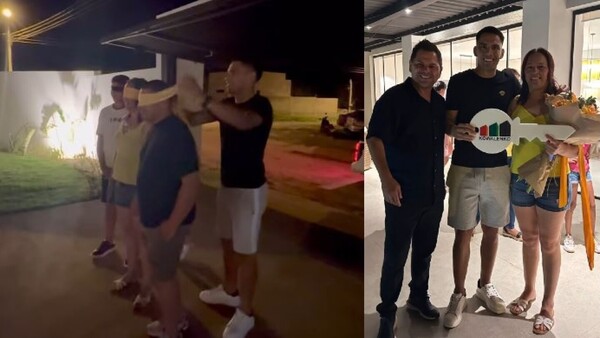 Diego Gómez le regaló una casota a su mamá