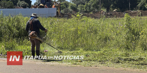 AVANZAN LAS TAREAS DE LIMPIEZA EN CAMBYRETÁ COMO PARTE DE LA CAMPAÑA "DISTRITO LIMPIO Y CUIDADO" - Itapúa Noticias