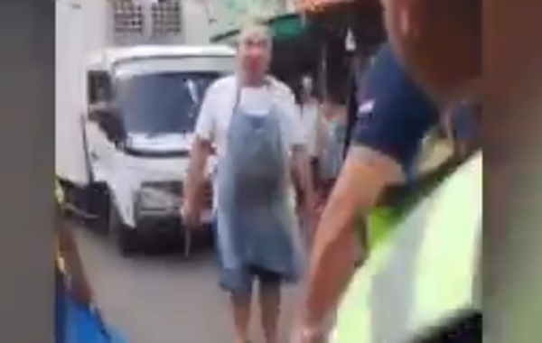 Carnicero amenaza con cuchillo a PMT por colocación de cepo en San Lorenzo - SNT