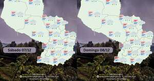 La Nación / Clima para Caacupé: pronostican tormentas y máximas de 28 grados