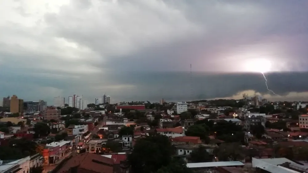 Alerta de tormentas en nueve departamentos para esta tarde - Noticiero Paraguay