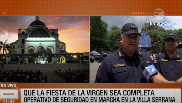 #Caacupé2024 | Operativo de seguridad en la Villa Serrana