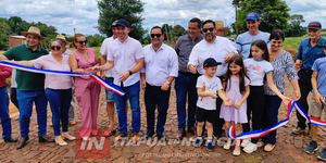 MUNICIPALIDAD DE CAMBYRETÁ INAUGURÓ IMPORTANTE TRAMO EMPEDRADO EN ARROYO VERDE - Itapúa Noticias