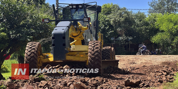 LA MUNICIPALIDAD DE CAMBYRETÁ IMPULSA EL MEJORAMIENTO VIAL EN EL BARRIO JARDÍN - Itapúa Noticias