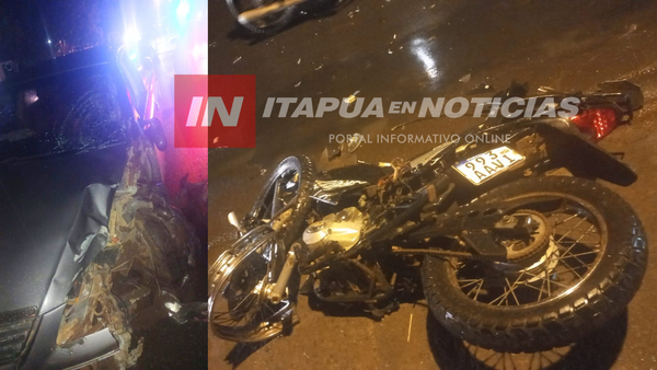 MILITAR LESIONADO TRAS CHOQUE EN ENCARNACION - Itapúa Noticias